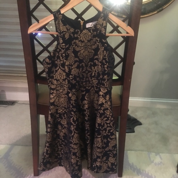 Nickie Lew Other - Girls Dress, Navy/Gold print by Nicki Lew Sz 10 Nickie Lew Other - Girls Dress, Navy/Gold print by Nicki Lew Sz 10